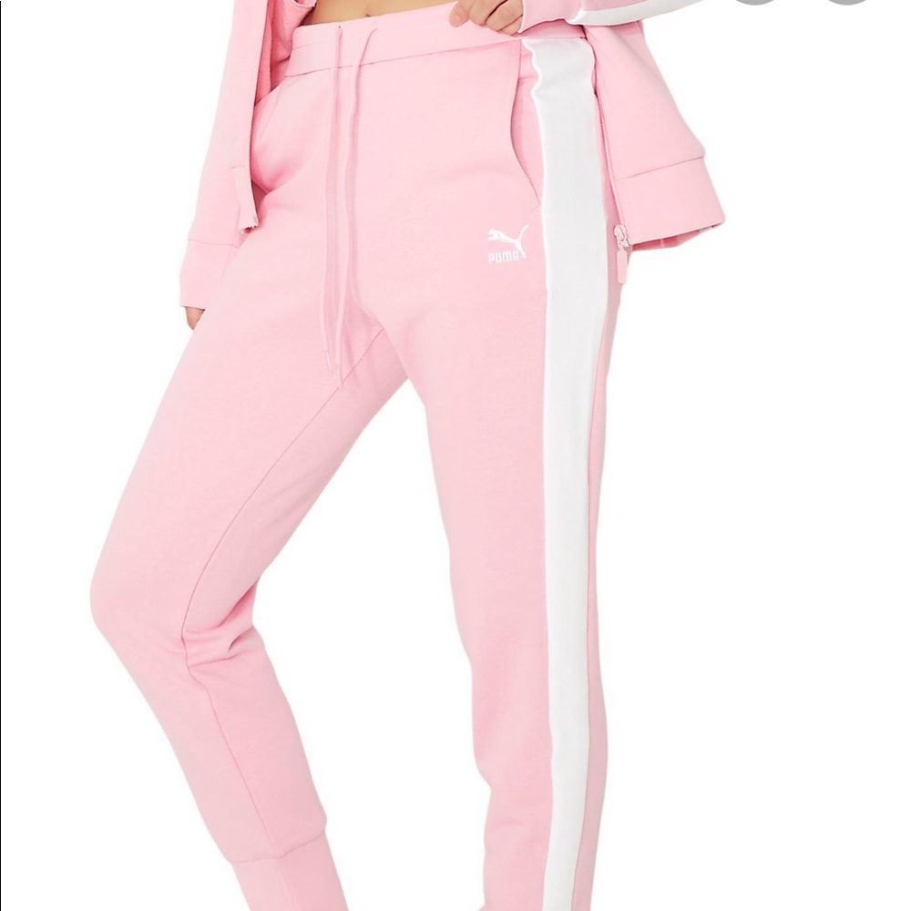 pink puma joggers